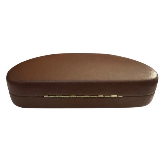 Maui Jim Eyeglass Sunglass Case Hard Clam Shell Brown - Picture 3 of 6